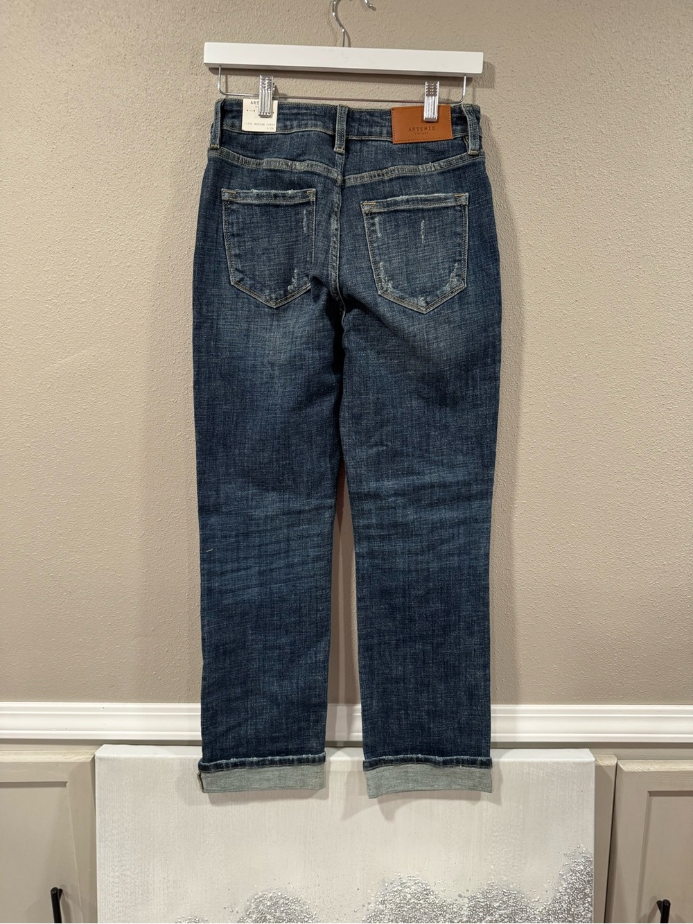 NWT $95 Retail ZEPHYRA TUMMY CONTROL HIGH RISE STRETCH STRAIGHT W/ SINGLE CUFF - Picture 7 of 12